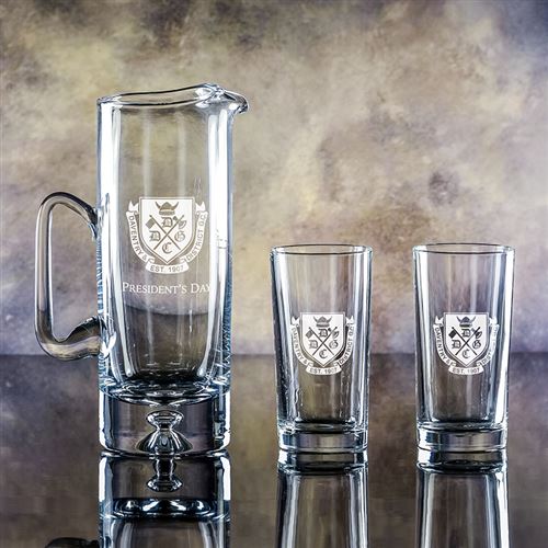 Crystal Tuscany Jug and Toscana Hiball Glasses Gift Set