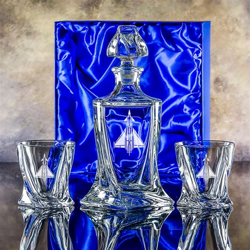 Engraved Crystal Presentation Boxed Barley Decante