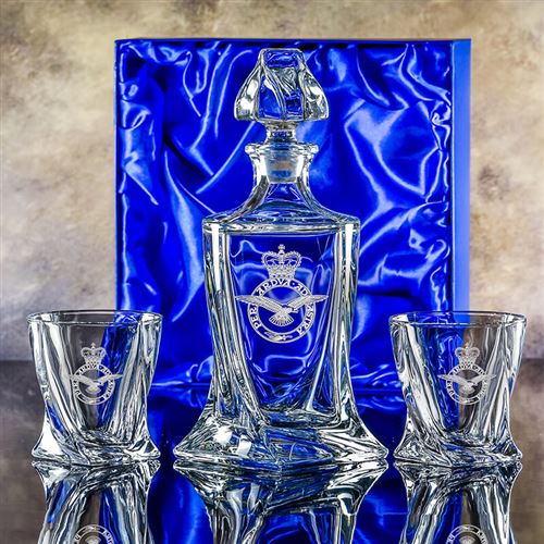 Crystal Barley Decanter and Barley Tumblers Gift Set