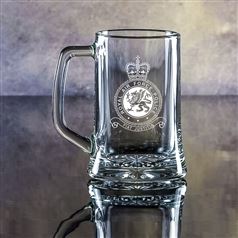 Large Crystal Engraved Stern Tankard