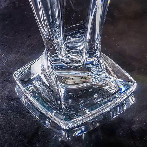 Crystal Engraved Small Barley Vase