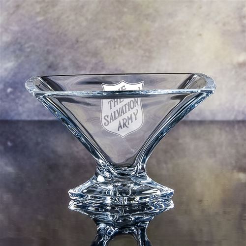 Engraved Crystal Small Barley Bowl