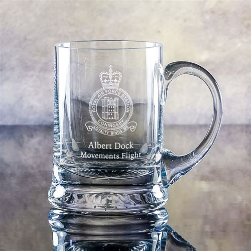 Crystal Engraved Straight Krosno Tankard