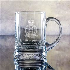 Crystal Engraved Straight Krosno Tankard