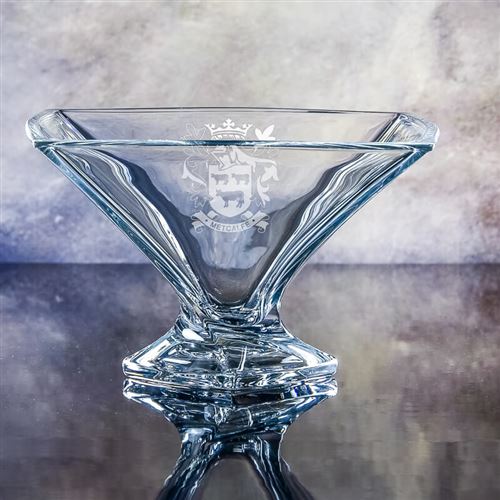 Engraved barley fruit bowl