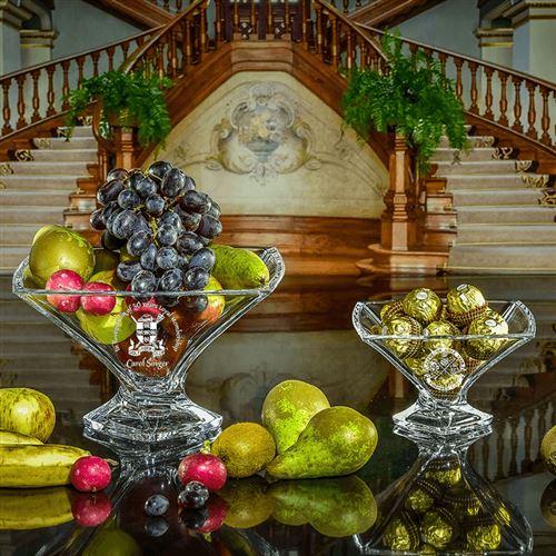 Engraved fruit bowl
