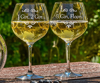 Engraved Gin Glasses