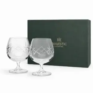 Mauchline Brandy Glass Pair